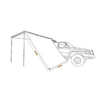 OZtrail Blockout Awning Side Wall 2.5 m image