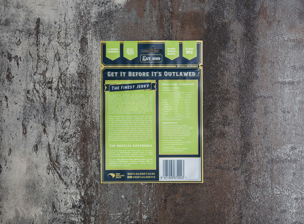 Bootleg Jerky Co Sweet Heat Jerky 80g