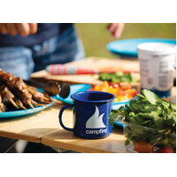 Campfire 8 cm Enamel Mug - Blue image