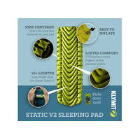 Klymit Static V2 Sleeping Mat - Light Green/Black image