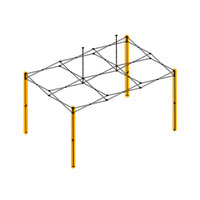 OZtrail Deluxe / Hydroflow Gazebo Replacement Corner Leg Complete image