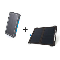 Companion 10W Personal Solar Charger & Wireless Powerbank Combo