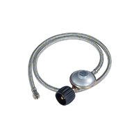 Companion Braided Gas Hose with LCC27 Regulator 1/4" BSP 1200 mm image