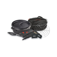 Campfire 6 Piece Cast Iron Camp Oven Set - 4.5 Qt image