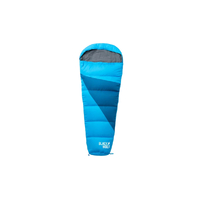 Black Wolf Campsite Kids 0 deg.c Sleeping Bag - Neon Blue image