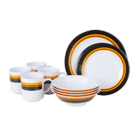 Wildtrak Melamine Camping Dinner Set - 16 Piece image