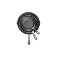 Wildtrak Cast Iron Round 3pc Frying Pan Set image