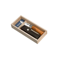 Opinel Traditional Classic No.08 Pocket Knife - Carbon Steel with Sheath in Gift Box - 8.5 cm image