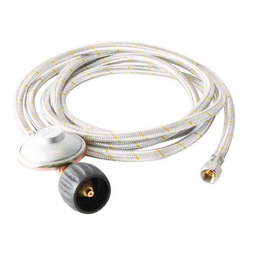 Companion Braided Gas Hose with LCC27 Regulator 3/8" SAE 3000 mm