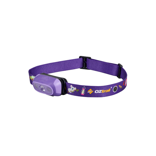OZtrail Lumos Twinkle 80L Kids Headlamp - Purple