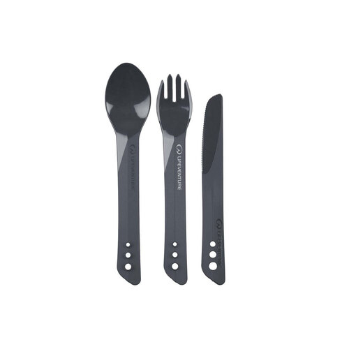 LifeVenture Ellipse Cutlery Set [Colour: Graphite]