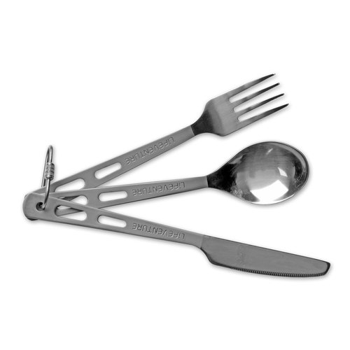 LifeVenture Titanium Knife Fork Spoon Set 