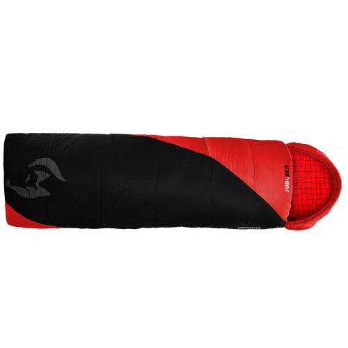 Black Wolf Campsite Adults M5 Sleeping Bag [Colour: Red]