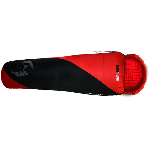 Black Wolf Campsite Kids M10 Sleeping Bag [Colour: Red]