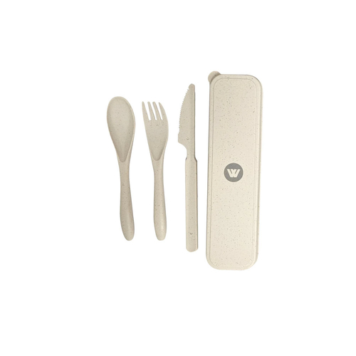 Wildtrak Wheat Straw Tableware Utensil Set - Cream