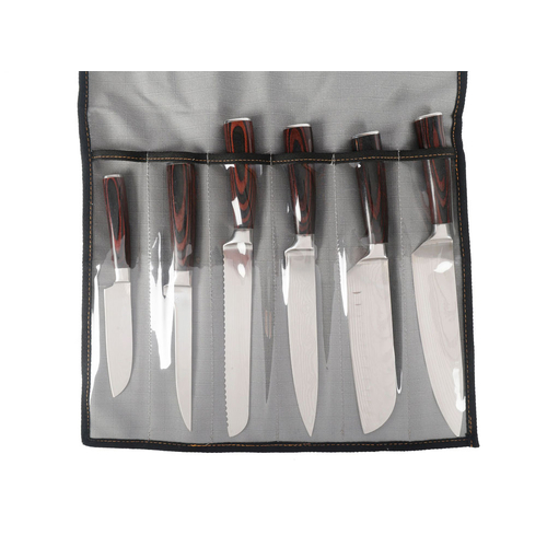 Wildtrak Explorer 6 Piece Canvas Knife Wrap