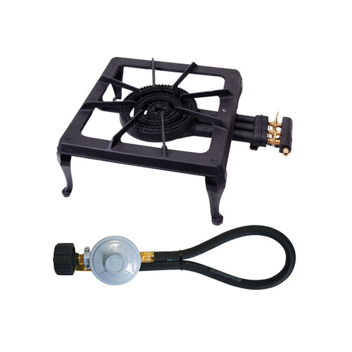 Campmaster Cast Iron 3 Ring Burner with Frame