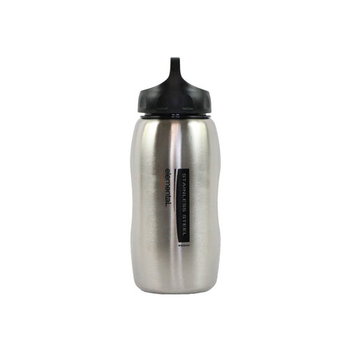 Elemental Stainless Steel Wide Mouth Bottle - 850ml [Colour: Black]
