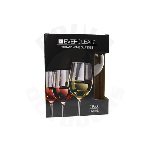 Everclear Tritan Wine Glass - 355 ml - 2 Pack