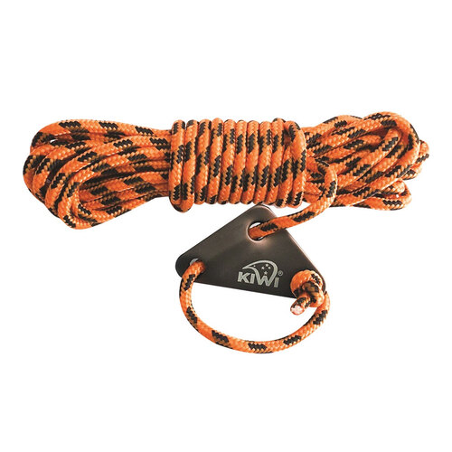Kiwi Camping 5 mm Guy Rope with Alloy Tri-Tensioner - 4 Pack