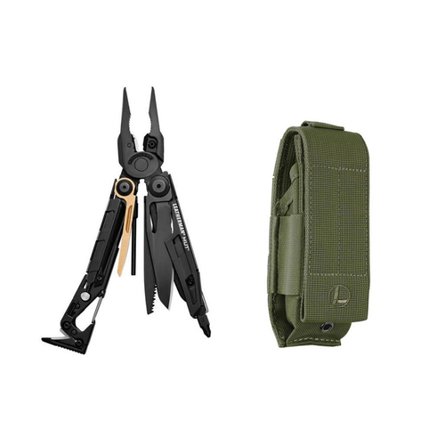 Leatherman MUT EOD with Green Molle Sheath