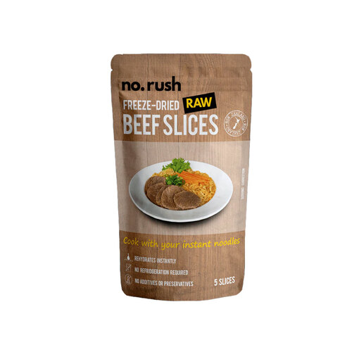 No Rush Freeze Dried Beef Slices - 60 g - 2 Serve