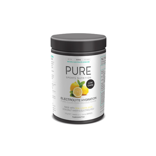 PURE Electrolyte Hydration Low Carb 160G Tub - Lemon