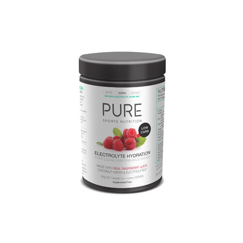 PURE Electrolyte Hydration Low Carb 160G Tub - Raspberry