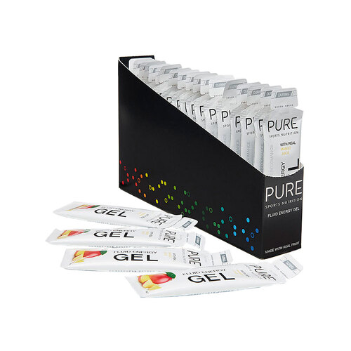 PURE Fluid Energy Gels 50G - Mango - Box of 18