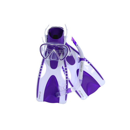 OZtrail Adults 3pc Mask & Snorkeling Set - S / M [Colour: Purple]