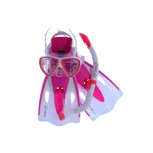 OZtrail Youth 3pc Mask & Snorkeling Set - L / XL [Colour: Pink]