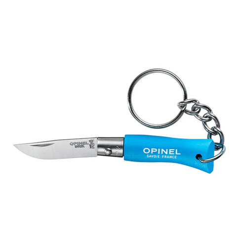 Opinel Keychain No.02 Stainless Steel Pocket Knife - Blue